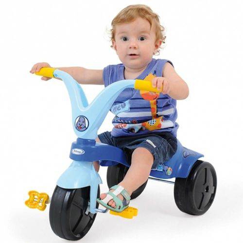 Triciclo Velotrol Fokinha Infantil Meninos Azul Xalingo