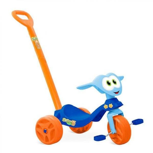 Triciclo Zoótico Urso Azul Brinquedos Bandeirante Azul