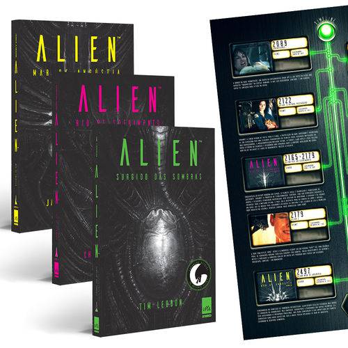 Tudo sobre 'Trilogia Alien + Pôster - 1ª Ed.'