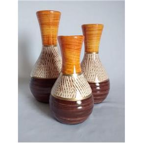 Trio de Vasos Decorativos