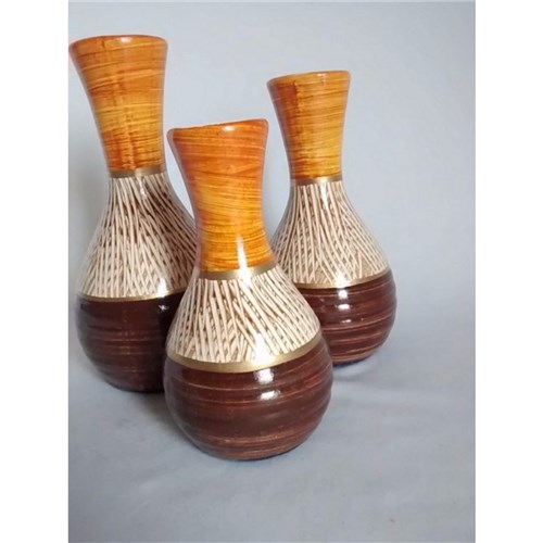 Trio de Vasos Decorativos