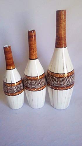 Trio de Vasos Decorativos