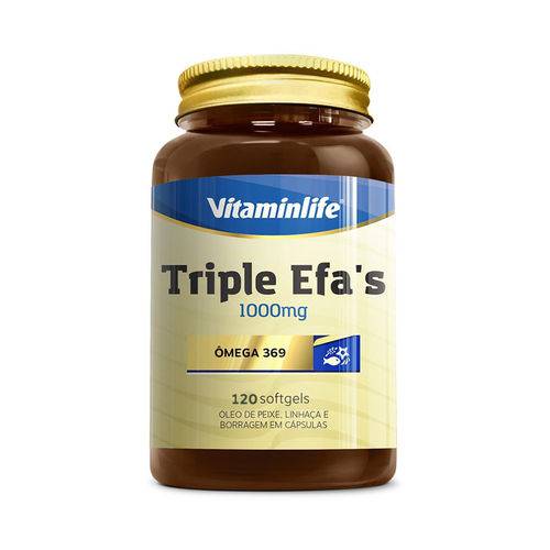 Triple Efas Omega 369 1000mg - 120 Capsulas - Vitamin Life