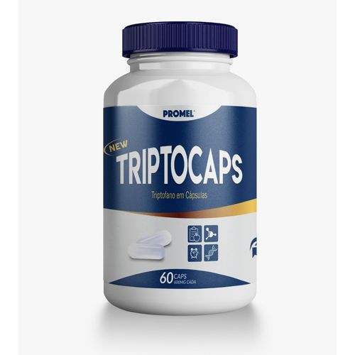 Triptocaps Triptofano 60 Cápsulas 600mg (190mg de Triptofano)