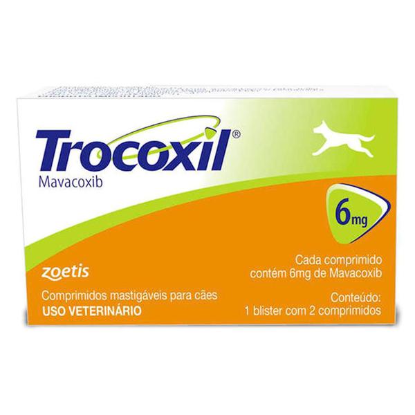 Trocoxil 6mg - Anti-inflamatório - Zoetis - 2 Comprimidos - 2 Comprimidos