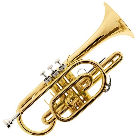 Trompete Cornet Bb Laqueado Hcr-900L Harmonics