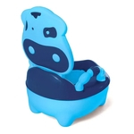 Troninho Infantil Fazendinha Musical Azul - Prime Baby
