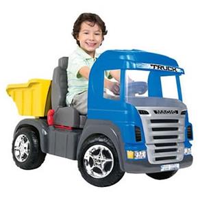 Truck a Pedal Caçamba Azul - Magic Toys