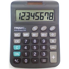 TRULY - Calculadora de Mesa - 8 Dígitos - 6001-8