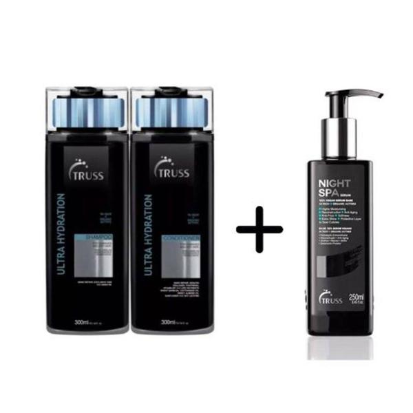 Truss Shampoo e Condicionador Ultra-hidratante + Night Spa