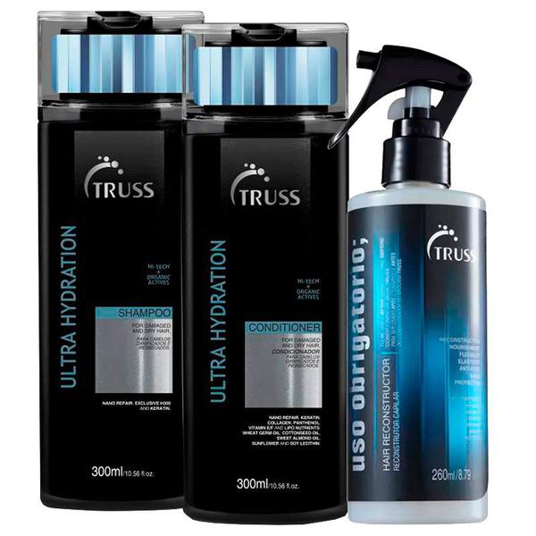 Truss Ultra Hydration Shampoo e Condicionador e Uso Obrigató