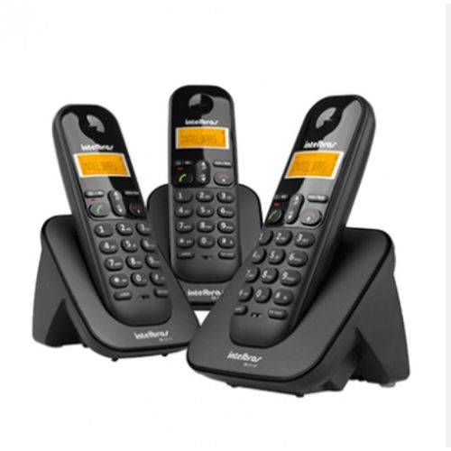 Ts 3113 Telefone Sem Fio Digital com Dois Ramais Adicionais