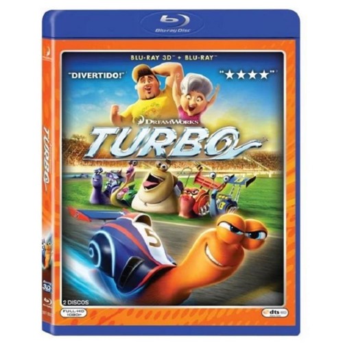 Turbo - Blu Ray + 3d Filme Infantil