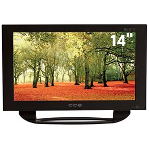 TV 14" LED CCE L144 com Conversor Digital e Entrada USB - Preta