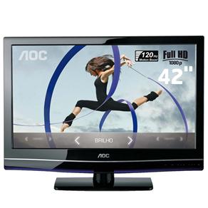 TV 42" LED AOC LE42H057D Full HD com Conversor Digital - 120Hz