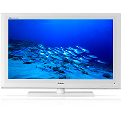 TV 24" LED CCE LW244 Branca HDTV, Conexões HDMI e USB, Conversor Digital e Entrada P/ PC