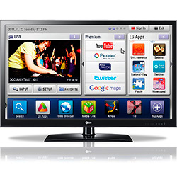 Tv 42" LED Full HD - 42LV3700 - SmartTV, DLNA, 120Hz, DTV, Smart Energy Saving, Controle Interativo Magic Motion Ready*, USB, 3 Entradas HDMI - LG