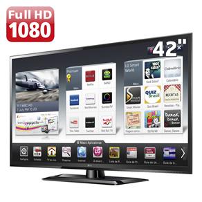 TV 42” LED LG 42LS5700 Full HD com Smart TV e Conversor Digital e Entradas HDMI e USB