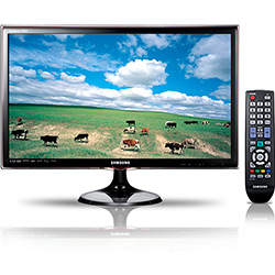 TV 24" LED Samsung T24A550 Full HD Conexões HDMI e USB e Entrada P/ PC
