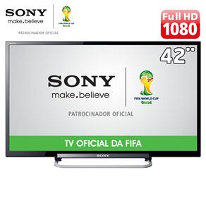 TV 42" LED Sony KDL-42R474A Full HD com Conversor Digital, Rádio FM e Entradas HDMI e USB