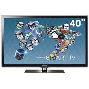 TV 40" 3D LED Samsung Série D6000 UN40D6000 Full HD C/ Smart TV, Entradas HDMI e USB e Conversor Digital - 120Hz