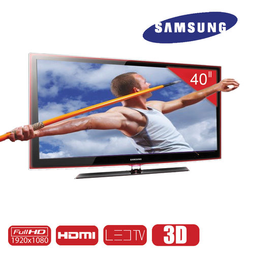 Tv 40" Led 240hz 3d Full HD Samsung D6000gx com Conversor Digital Integrado