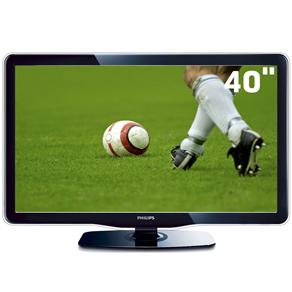TV 40" LED Philips Série 5000 40PFL5605D Full HD C/ Entradas HDMI e USB e Conversor Digital - 120Hz