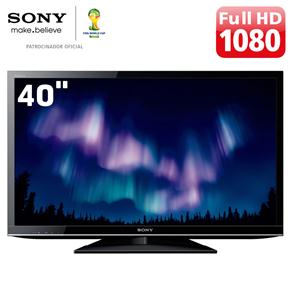 TV 40" LED Sony Bravia Série EX KDL 40EX455 Full HD com Conversor Digital, Rádio FM e Entradas HDMI e USB