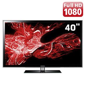 TV 40" Slim LED Samsung Série D5000 UN40D5000 Full HD C/ Entradas HDMI e USB e Conversor Digital