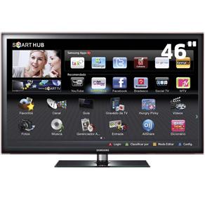 TV 46" LED Samsung Série D5500 UN46D5500 Full HD C/ Smart TV, Entradas HDMI e USB e Conversor Digital