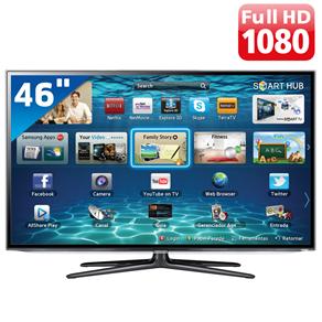 TV 46" Slim LED Samsung Série 6 ES6100 UN46ES6100GXZD Full HD com Smart TV, Conversor Digital e Entradas HDMI e USB