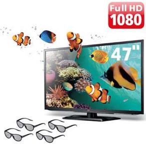 TV 47" Cinema 3D LED LG 47LM5800 Full HD com Conversor Digital, Entradas HDMI e USB e 4 Óculos 3D