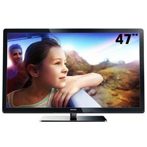 TV 47” LCD Philips Série 47PFL3007D/78 Full HD com Conversor Digital, Entradas HDMI e USB