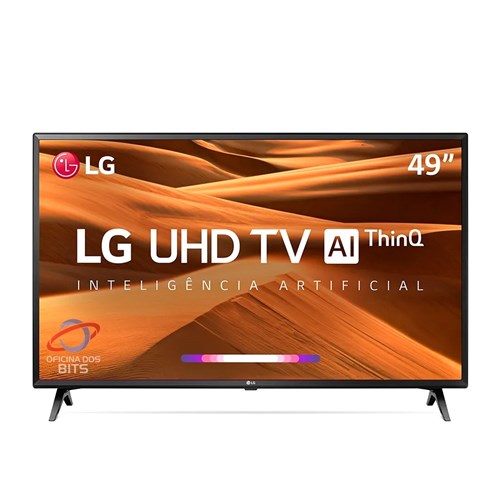 Tv 49'' Lg 49Um7300psa - Smart Tv - 4K Ultra Hd - Hdr Ativo - Inteligência Artificial Thinq Ai - Webos 4.5 - Wi-Fi e Bluetooth Integrado - Hdmi/Usb