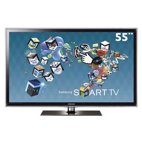 TV 55" 3D LED Samsung Série D6000 UN55D6000 Full HD C/ Smart TV, Entradas HDMI e USB e Conversor Digital - 120Hz