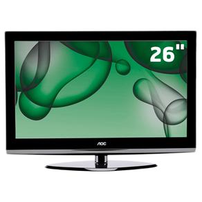 TV 26" LED AOC LE26W154 C/ Entradas HDMI e USB e Conversor Digital