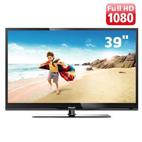 TV 39" LED Philips Série 4700 39PFL4707G/78 Full HD com Conversor Digital e Entradas HDMI e USB