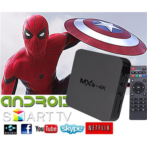 Smart Tv Ott Box Android Tv Quad Core Mxq Netflix Youtube