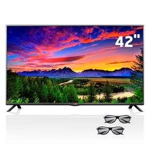 TV Cinema 3D LED 42” Full HD LG 42LB6200 com Painel IPS, Conversor 2D-3D, Entrada USB, Entradas HDMI e 2 Óculos 3D