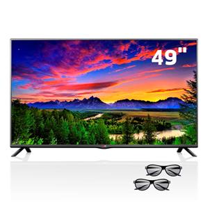 TV Cinema 3D LED 49” Full HD LG 49LB6200 com Conversor 2D-3D, Entrada USB, Entradas HDMI e 2 Óculos 3D