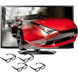 TV 3D LED 42" LG 42LM5800 Full HD - Entradas 3 HDMI USB DTV DLNA 120Hz 4 Óculos