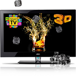 TV 3D LED 46" AOC LE46H158Z Full HD 4 HDMI 1 USB