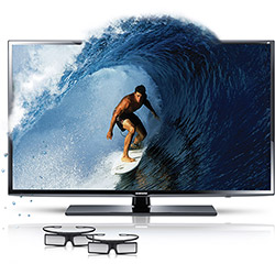 TV 3D LED 55" Samsung UN55EH6030 Full HD - 2 HDMI USB 240Hz 2 Óculos 3D