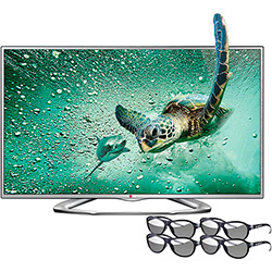 TV 3D LED 32'' LG 32LA613B HD C/ 2 Entradas HDMI e 1 USB + 4 Óculos 3D