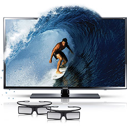 TV 3D LED 32" Samsung UN32EH6030 Full HD - Entradas 2HDMI USB 240Hz 2 Óculos 3D