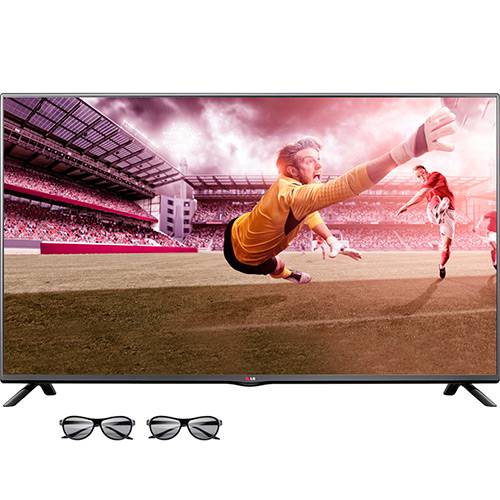 TV 3D LG LED 49" 49LB6200 Full HD 2 HDMI 1 USB Frequência (120Hz) + 2 Óculos