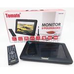 Tv Digital Portátil Led Monitor Hd 9 Polegadas Usb Sd Tomate Mtm-909