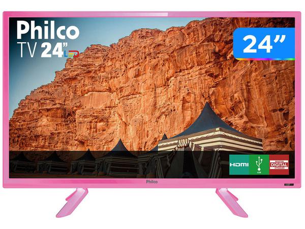 TV HD D-LED 24” Philco PTV24C10DR 2 HDMI - 2 HDMI 1 USB