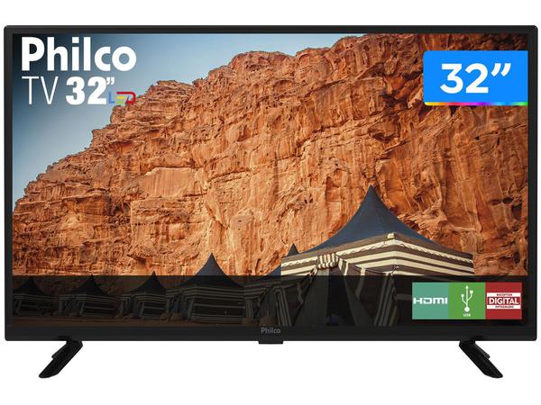 TV HD D-LED 32” Philco PTV32G50D - 2 HDMI 1 USB
