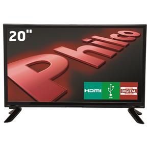 TV LED 20" HD Philco PH20M91D com Conversor Digital Integrado, Som Surround e Entrada HDMI e USB